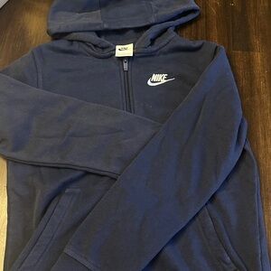 Nike Boys Navy Zip-Up Jacket